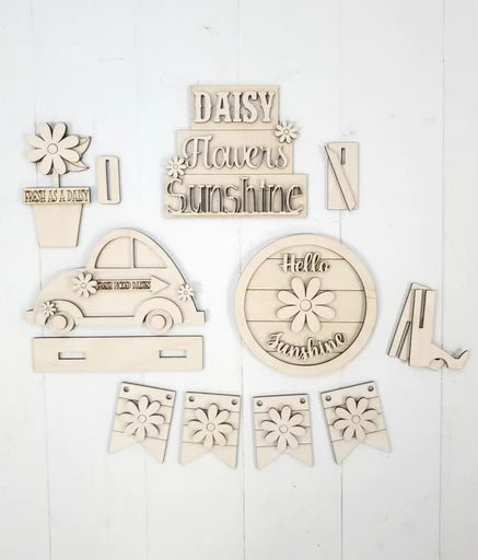 DAISY LASER TIERED TRAY - WOOD BLANK KIT