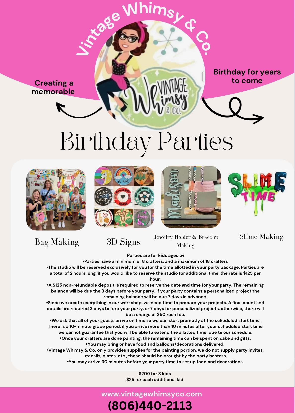 Birthday Party Rental