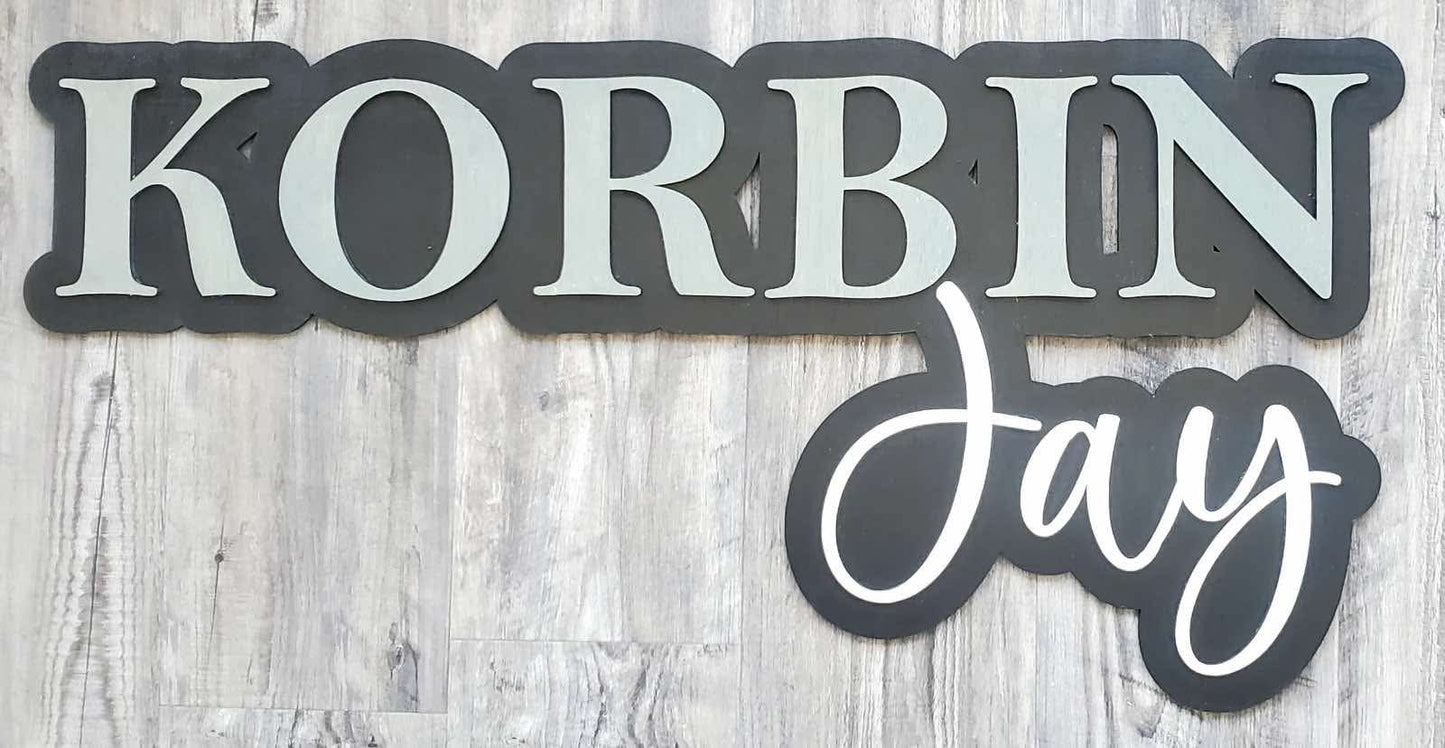 36 inch 3D Name Signs