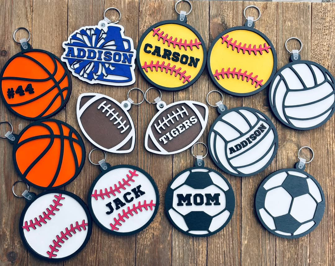 Sports Bag Tags/Keychains